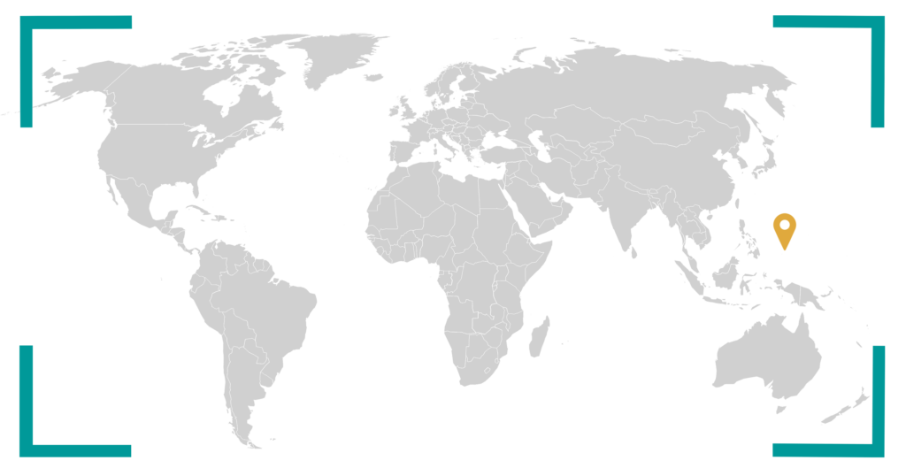 world map palau