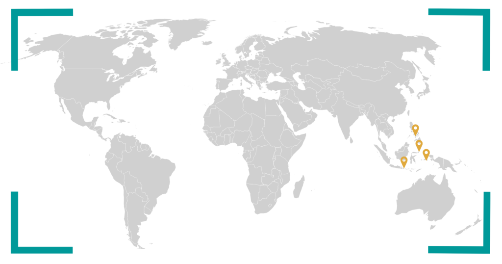 world map muck diving spots